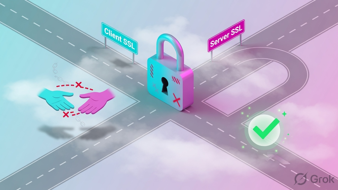 Wrong padlock on the path: handshake fail vs HTTP success