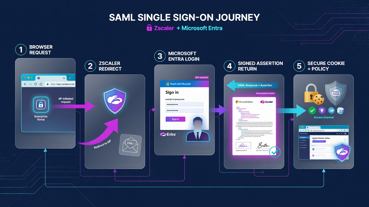 SAML journey panels