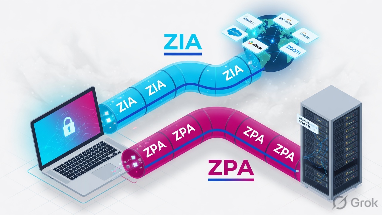 ZIA versus ZPA as separate paths